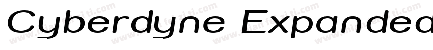 Cyberdyne Expanded Italic Expanded字体转换